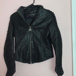 Baby phat real leather jacket